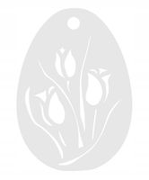 4. Zawieszka ażurowa jajko wiosna TULIPAN kwiat ozdoba WIELKANOC