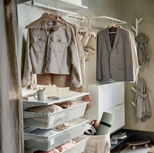 WIESZAK NA UBRANIA DREWNIANY NATURALNY DĄB IKEA BUMERANG 8 SZT. na Arena.pl