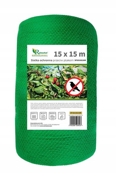 Siatka ochronna na oczko wodne basen liście 15x15m +KOTWY przeciw liściom zdjęcie 5