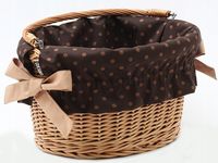 Wyściółka wkład do koszyka rowerowego Polka Dots