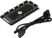 Hub Rozdzielacz SATA 12x aRGB 5V LED 3PIN