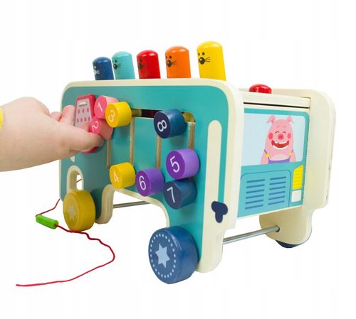 LT301 WBIJAK SŁOŃ DREWNIANY MONTESSORI KOSTKA EDUKACYJNA na Arena.pl