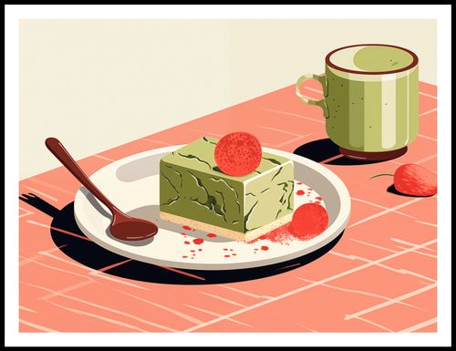 Plakat 100x75cm Deser Matcha na Arena.pl