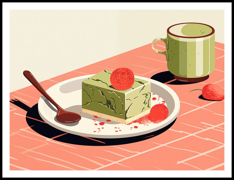Plakat 100x75cm Deser Matcha zdjęcie 3