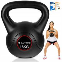 Hantel KETTLEBELL Sapphire 18KG kula ODWAŻNIK kettle HANTLA do ćwiczeń