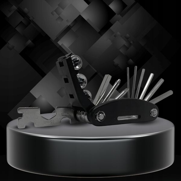 ZESTAW KLUCZY NARZĘDZI ROWEROWYCH MULTITOOL 16w1 zdjęcie 6