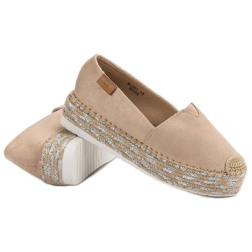 Beżowe Espadryle Na Platformie r.36 na Arena.pl