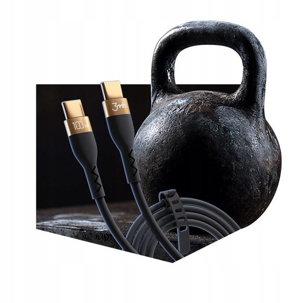 Ładowarka samochodowa 3mk 100W + Kabel USB-C 2m 5A zdjęcie 4