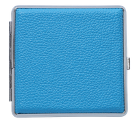 Papierośnica Pokryta Błękitną Sztuczną Skóra
