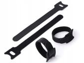 100 x OPASKA RZEP PASKI DO KABLI TAŚMA RZEPOWA WIELOKROTNEGO UŻYTKU