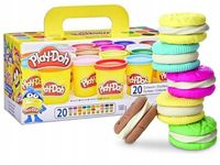 PLAY DOH CIASTOLINA DUŻY ZESTAW 20 tub aż 1,68 kg ciastoliny , +2 lata