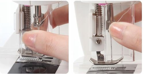 PRAWDZIWA MASZYNA DO SZYCIA DLA DZIECI + IGŁA NICI Z OSŁONĄ NA PALCE LAMPKA na Arena.pl