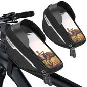 Sakwa rowerowa z uchwytem na telefon torba na kierownicę roweru etui wodoodporne