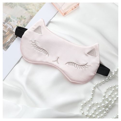 Maska do spania kot czerwień satynowa ozdobna OPK01CZE na Arena.pl