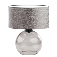 Elegancka szklana lampka nocna z abażurem LUTON