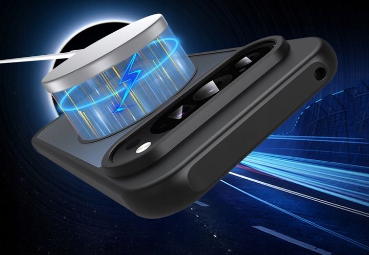 Etui plecki do Google PIXEL 9 / 9 PRO + SZKŁO do MagSafe CZARNY MATT CASE zdjęcie 2