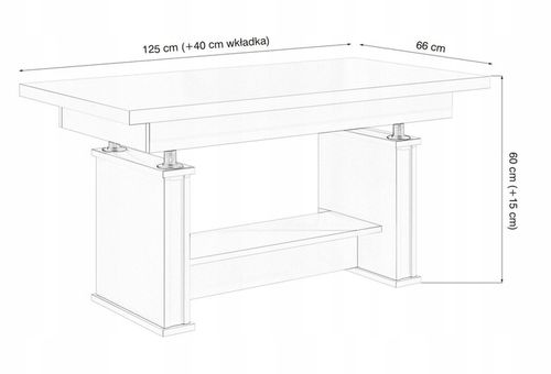 ŁAWA ŁAWOSTÓŁ ROZKŁADANA PODNOSZONA PÓŁKA SAN REMO na Arena.pl