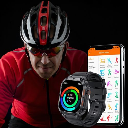 SMARTWATCH ZEGAREK MĘSKI ROZMOWY POLSKIE MENU PULS CIŚNIENIE POWIADOMIENIA na Arena.pl