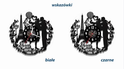 Zegar ścienny z płyty winylowej Miłość w Paryżu 35.1 na Arena.pl