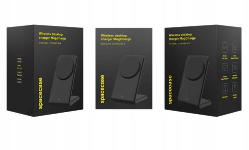 Spacecase Wireless Charger Magcharge Wm2B Black na Arena.pl