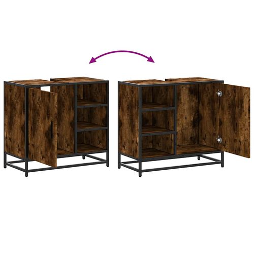 Szafka pod umywalkę, przydymiony dąb, 65x33x60 cm na Arena.pl