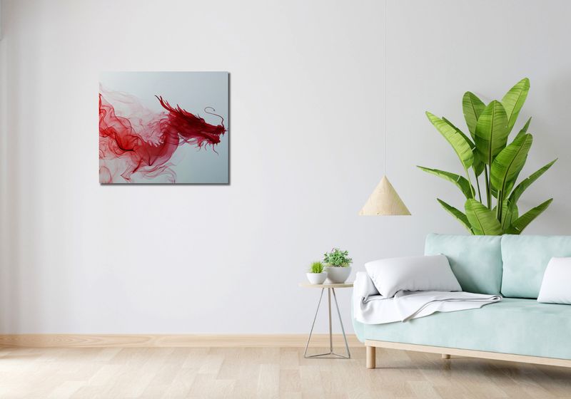 Obraz 70x60cm Smoczy Wzlot zdjęcie 2