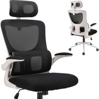 Fotel ergonomiczny, regulowany, MIDO, czarny | TYLETEGOTU