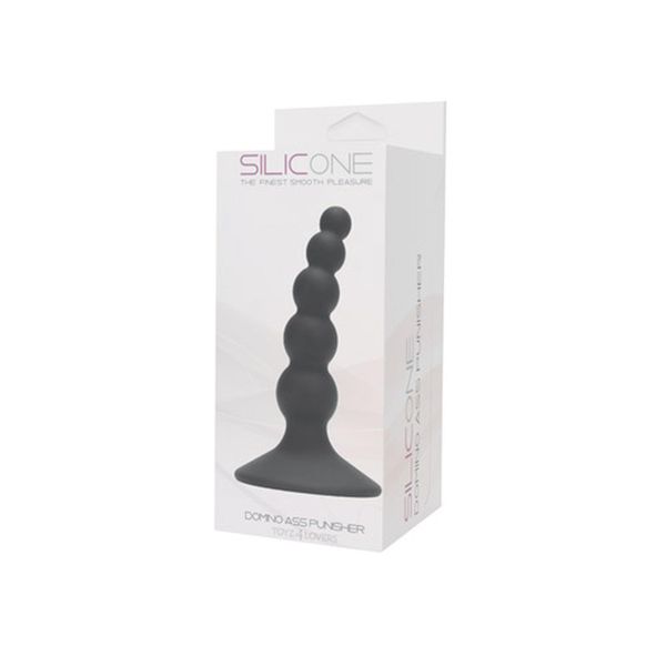 Plug-Plug Anale Domino Ass Punisher Silicone Black zdjęcie 1