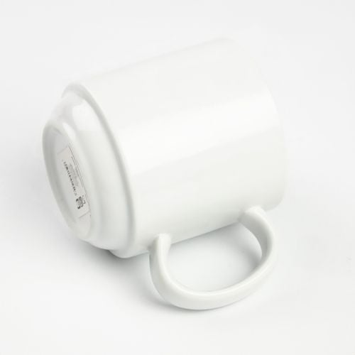 KUBEK PORCELANOWY BIAŁY 350ML Z UCHEM DO KAWY HERBATY UNIWERSALNY na Arena.pl