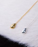 posrebrzany naszyjnik z łezką z kolekcji oliwciaks (c24/wio/17ag)