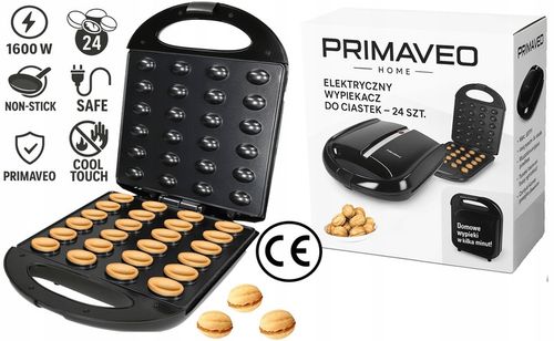 Opiekacz Do Orzeszków Ciastek Forma Nieprzywierająca Powłoka 24 SZT na Arena.pl