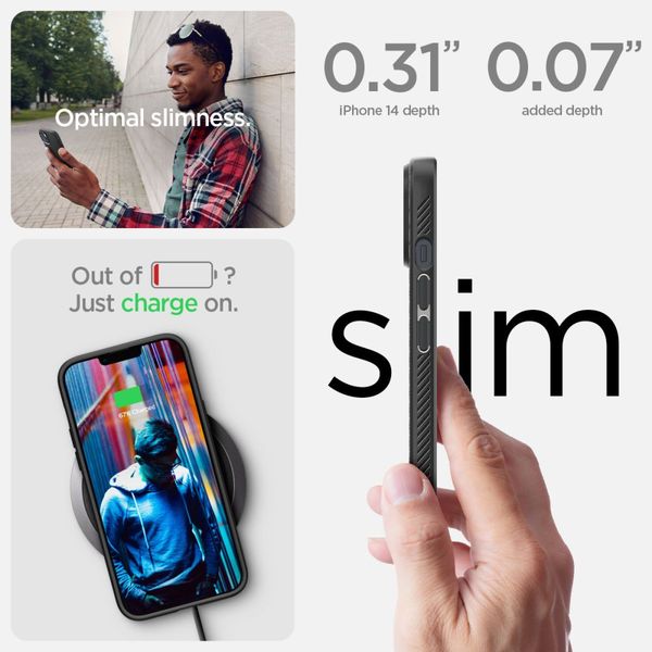 SPIGEN LIQUID AIR IPHONE 14 MATTE BLACK zdjęcie 14