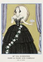 Plakat 21x29,7cm  Ida Rubinstein, Barbier Vintage do Salonu