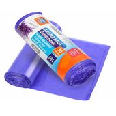 WORKI NA ŚMIECI WIĄZANE ZAPACHOWE AROMA BAGS 60 L 16 SZT. LAWENDOWE