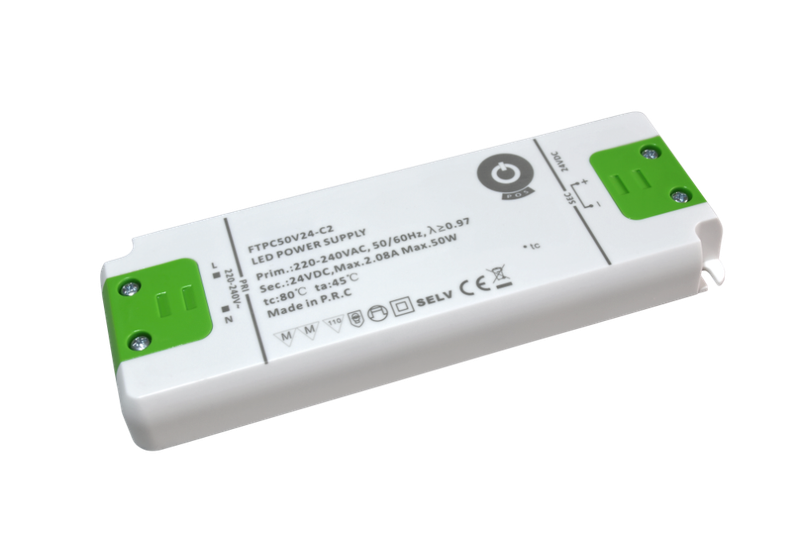POS LED Driver 24V/2.05A CV, compact plastic case, SSVF series zdjęcie 1