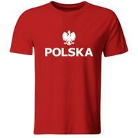 KOSZULKA KIBICA REPREZENTACJI POLSKI, CZERWONA, ROZ. M
