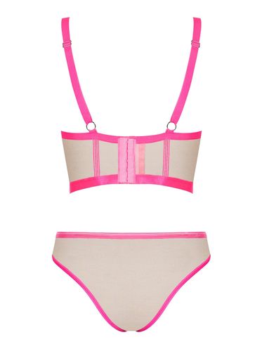 Nudelia top i figi różowe - Obsessive L/XL na Arena.pl