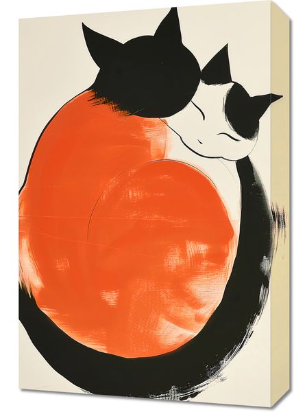 Obraz 40x60cm Yin i Yang Kotów zdjęcie 1
