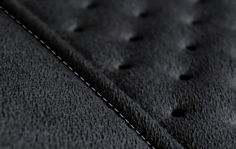 Pokrowce z alcantary na przód PRESTIGE 1+1 Czarne do OPEL VECTRA A B C zdjęcie 2