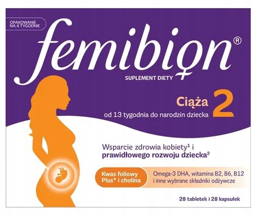 Femibion 2 Ciąża 28 tabletek + 28 kapsułek 56 szt na Arena.pl