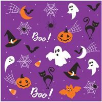 SERWETKI PAPIEROWE SD-037701 Halloween Graphics Fioletowe 33X33cm 20szt