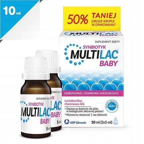 Krople Multilac Baby Synbiotyk 2x5 ml zdjęcie 1