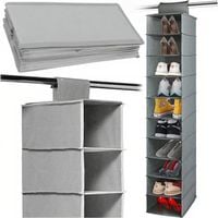 ORGANIZER WISZĄCY DO SZAFY WIESZAK 10 PÓŁEK REGAŁ