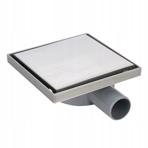 ODPŁYW LINIOWY KWADRATOWY 15x15 CM INOX OBROTOWY NISKI SYFON 360 DL07 FIX na Arena.pl