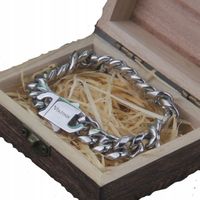 Bransoleta Wiking Thor Wilk stal chirurgiczna 316L Bransoletka Męska