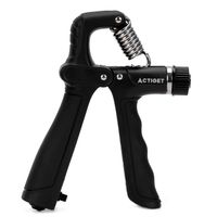 Ściskacz do rąk opór 10-100 kg do ćwiczeń dłoni, nadgarstków, czarny