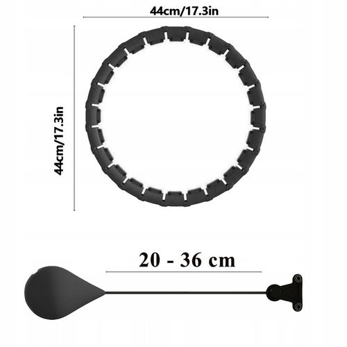 HULA HOP ODCHUDZAJĄCE Z OBCIĄZENIEM WYPUSTKI MASAŻER METALOWE ŁOŻYSKA SMART na Arena.pl