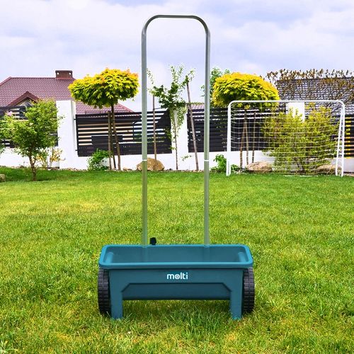 Siewnik rozrzutnik 12L soli piasku nawozu regulacja uniwersalny na Arena.pl