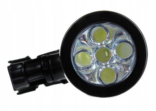 MOCNY REFLEKTOR ROWEROWY 5 LED - SUPER WIDOCZNOŚĆ na Arena.pl