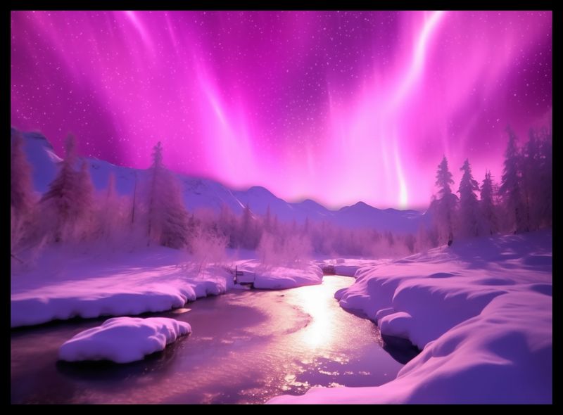 Plakat 55x40cm Aurora Nad Niebiem zdjęcie 2